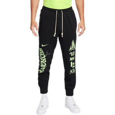 Basketball Pants Nike Ja Standard Issue Men's Dri-FIT Jogger Basketball Pants - Black/Lime Blast