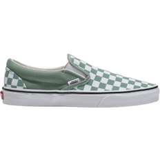 Vans Green Shoes Vans Classic Slip-on Checkerboard - Iceberg Green