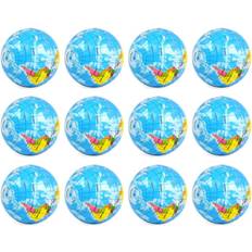 Natural Rubber Fidget Toys Globe Squeeze Balls 12pcs