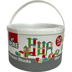 Spire Byggelegetøj Spire Wooden Blocks 50 Pieces