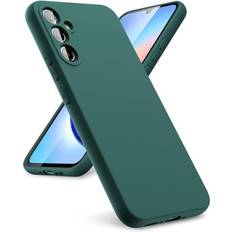 TPF Products Fodral till Samsung Galaxy A15 4G A15 5G Stötsäker TPU Silikon Skyddsfodral Skydd Mörkgrön
