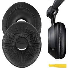 QuickFit Protein Leather Replacement Ear Pads for Technics RP-DJ1200, RP-DJ1205, RP-DJ1210