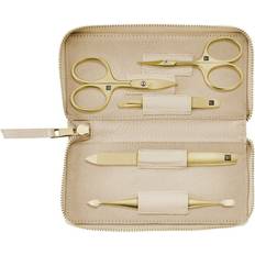 Zwilling Premium Gold Edition Cowhide Manicure Set 5 Pieces Nail Scissors