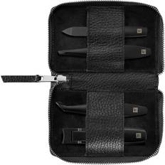 Zwilling PREMIUM 4-pcs Leather Zip fastener case black