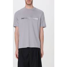 Emporio Armani Men's Embroidered logo T-Shirt Grey 38/Regular