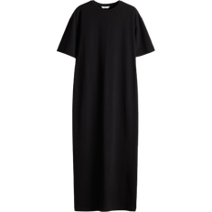 M - Slim-fit Kleider H&M T-shirt Dress - Black