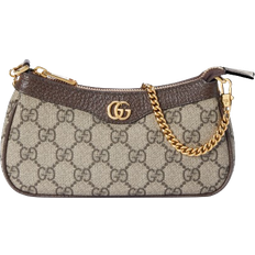 Gucci Ophidia Mini Bag - Beige and Ebony GG Supreme Canvas