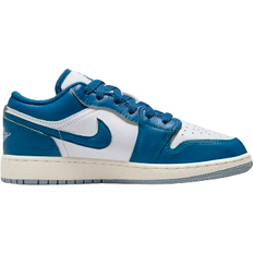 Nike Blue Sneakers Children's Shoes Nike Air Jordan 1 Low SE GS - White/Blue Grey/Sail/Industrial Blue