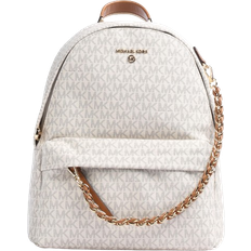 Michael Kors Backpacks Michael Kors Slater Medium Logo Backpack - Vanilla/Acorn