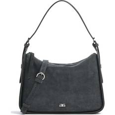 Abro Suede Best Friend Hobo bag dark grey