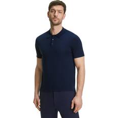 Man - Merinowol Polo's Falke Herren Polo Shirt blue