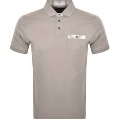 Barbour Hombre Polos Barbour Hirstly Short Sleeve Polo Grey