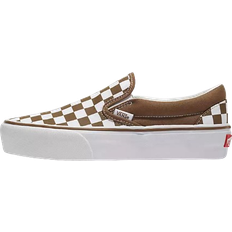 Vans Classic Slip-On Platform - Checkerboard Sepia