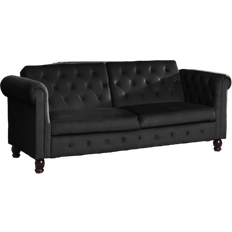 Artemis Home Maplewood Black Sofa 217cm 3 Seater