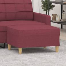 Polyester - Röda Fotpallar Homie Vinröd 70 x 55 x 41 cm Fotpall