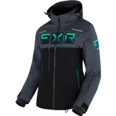 Maverick Snow Jacket Women Black-Mid Grey Heather-Mint Fade