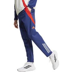 Sports Fan Apparel Adidas Olympique Lyonnais Tiro Presentation Tracksuit Bottoms Midnight Indigo Bright Red White Tint