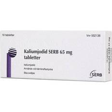 Kaliumjodid Kaliumjodid SERB 65mg 10 st Tablett