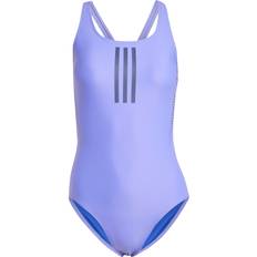 Adidas XS Swimsuits Adidas 3-Stripes Graphic V-Back Swimsuit Cobalt Blue 30&quot;