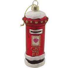 Gisela Graham Letterbox Red Christmas Tree Ornament 8cm