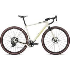 Road Bikes Orbea Terra M21eTEAM 1X Gravel Bike Ivory White/Spicy Lime