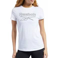 Reebok essentials graphic short sleeve womens training top white