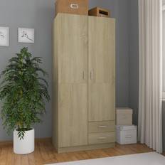 Panneau de particules Rangement Vêtements vidaXL Garde-Robe 80 x 52 x 180 cm Armoire