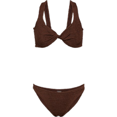 Damen - One Size Bikinis Hunza G Juno Bikini - Metallic Chocolate