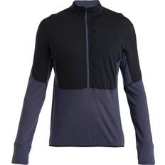 Icebreaker Men Jackets Icebreaker Merino Realfleece Descender Half Zip Fleece Grey Man