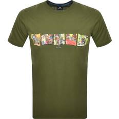 Paul Smith Logo T Shirt Green