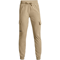 Loose Trousers Under Armour Boy's Pennant Woven Cargo Pants - City Khaki/Black