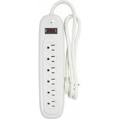 Brown Surge Protectors Do it best 6-outlet 450j tan power surge strip with 4 ft. cord lts-6hs/a14 sim Brown