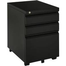 Vinsetto Mobile Vertical File Lockable Letter Storage Cabinet