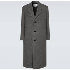 Ami Paris Men Coats Ami Paris OVERSIZED COAT men Coats grey in size:S