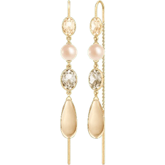Julie Sandlau Chandelier's Earrings - Gold/Pearls/Multicolour