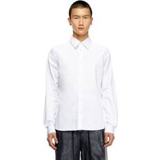 Diesel Skjortor Diesel Chemise Élégante Avec Col À Logo Brodé - White
