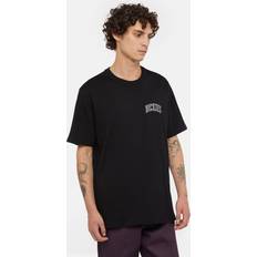Men - Purple T-shirts Dickies Aitkin Chest Logo Short Sleeve T-Shirt Man Black