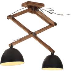 Adjustable arm Ceiling Lamps vidaXL 371930 Black Pendant Lamp ∅ 30cm