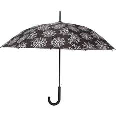 Something Different Spider Web All-Over Print Stick Umbrella Black One Size