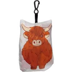 Puckator Foldable reusable shopping bag highland coo cow, 1 supplied
