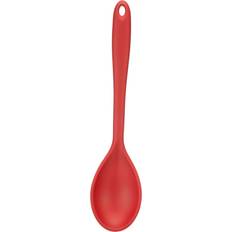 Red Dessert Spoons Fusion Twist Silicone Solid Dessert Spoon