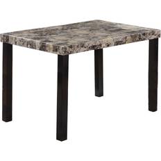 Marble - Rectangle Dining Tables Best Master Furniture Henley Brown Dining Table 30x48"