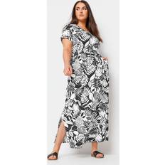Black Dresses Yours Tropical Print Maxi Dress Black