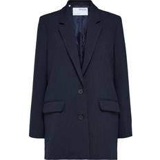 Selected Rita Oversized Single Breasted Blazer - Dark Sapphire