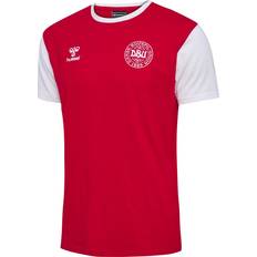 Dbu fan Hummel DBU Fan 2024 Block T-shirt Børn - Rød/Hvid