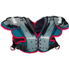 Football Riddell Boys' Pursuit Football Shoulder Pads - Blue/Medium Red