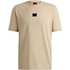 HUGO Diragolin Gel 10266060 kortärmad T-shirt XL, Öppen beige