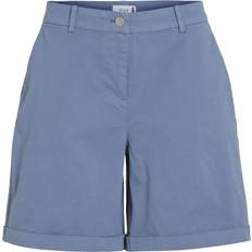Vila Herr Shorts Vila Medelhög Midja Chinoshorts Blå