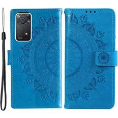 Skalo Xiaomi Redmi Note 11 Pro Mandala Flip Cover Blå