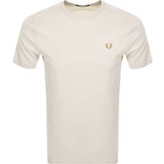 Fred Perry Crew Neck T-shirt - Ecru/Warm Stone